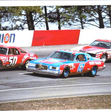 1980 #50 Bruce Hill, #67 Buddy Arrington, #9 Bill Elliott at Atlanta