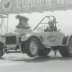 Bill Spens in "Thunder Plus" roadster at Bonneville Raceway in about 1978