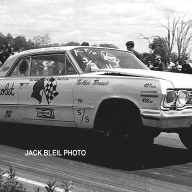 Z11 Stu Evans in The White Tornado-Earl Evans Chevrolet-former Ed Schartmann Car
