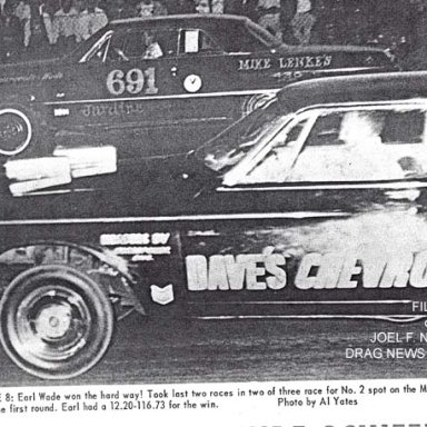 Z11 Earl Wade at the wheel of Mike Lenke's 63 Impala Z-11