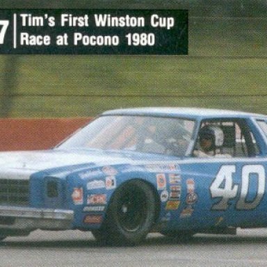 Tim Richmonds 1st cup Race