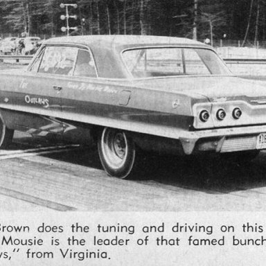 Mousie Brown 1963 Impala "The Outlaws" of Alexandria, VA