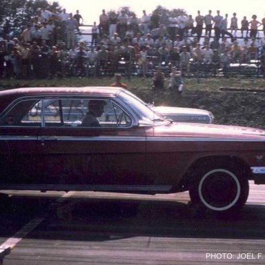 Billy Lagana  Oak Hill Chevrolet v Buzzard II in 1962 Island Dragway