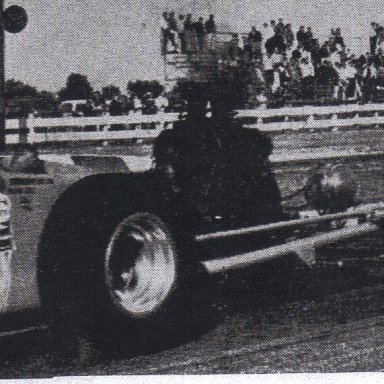 Harry Hovis in the Sav-Motor Oil Co. dragster-Alton Dragway-1963