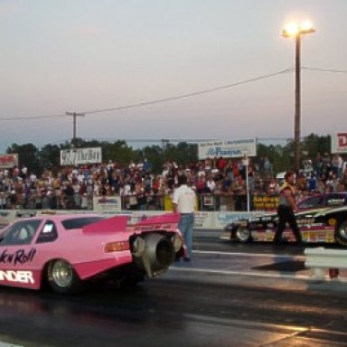 Fran Peppler vs. Bunny Burkett. Photo by Charlie Willis