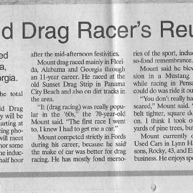 Pete's story in newspaper
