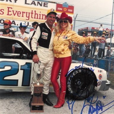 David Pearson and Linda Vaughn