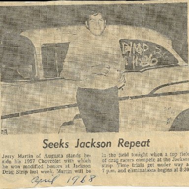 Jerry Martin in news with win at Jackson dragstrip