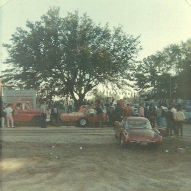 A funny car at Yellow River Drag Strip