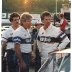 Darrell and crew in the pits at Franklin County Speedway Mid 80's