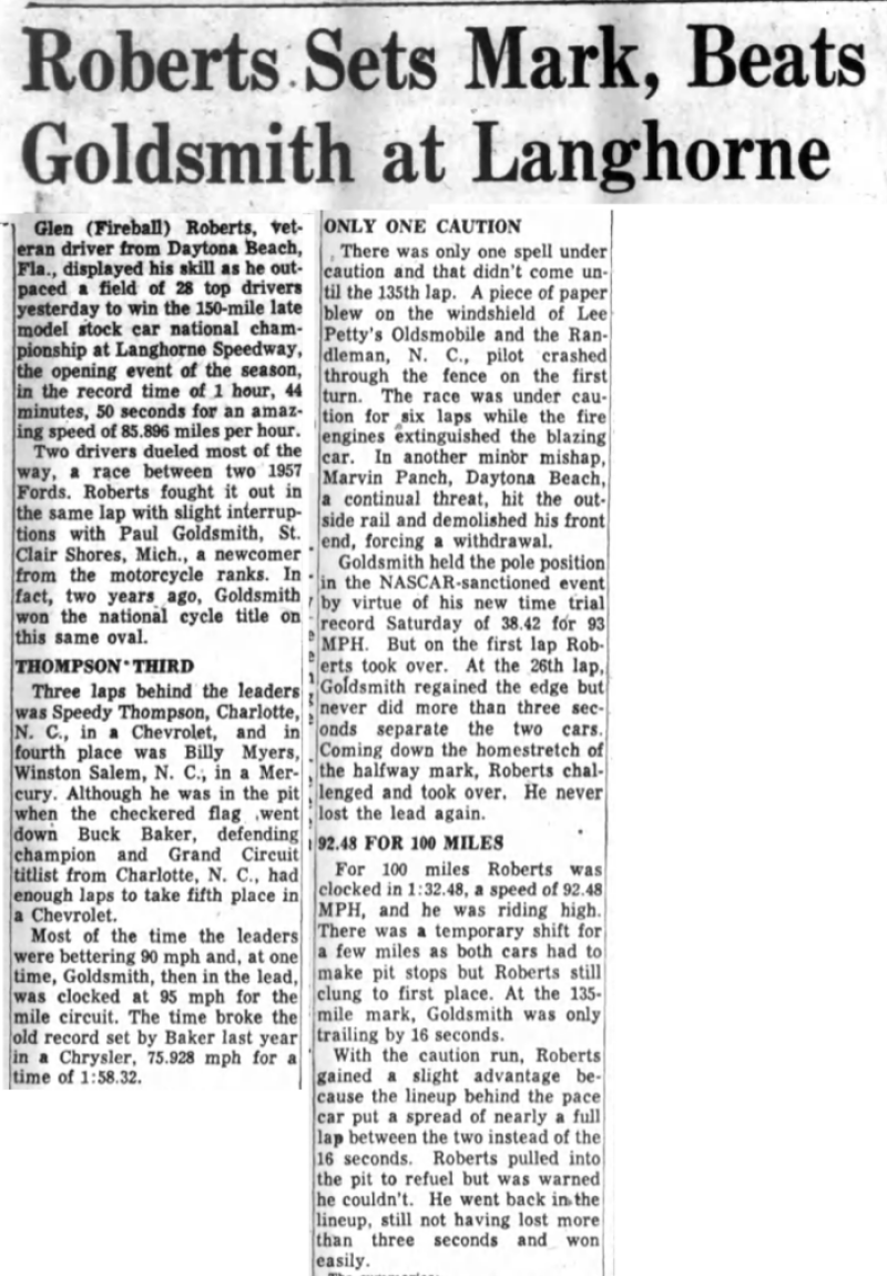 1957 Langhorne Fireball 041557PhilInquirer.png