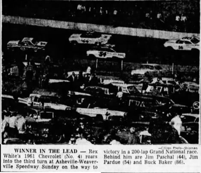 1962 Weaverville Rex White 111361AshevilleCitizenTimes.png