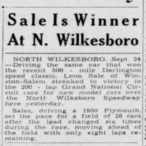 1950 Wilkesboro Leon Sale 092650 CharlotteObserver.jpg