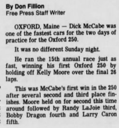 1988 Oxford Plains 250 McCabe.png