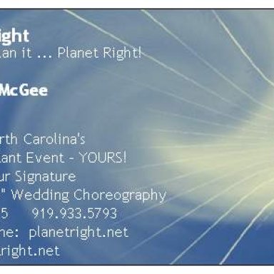 Planet Right Biz Card