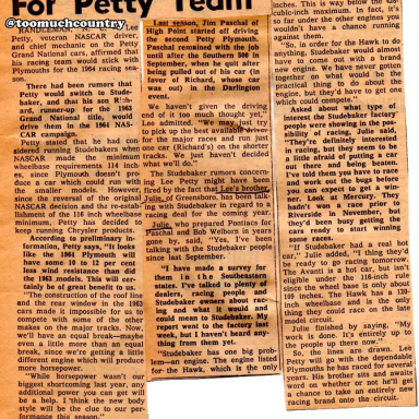 Studebaker for Pettys in 1964?