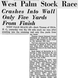 1954 Palm Beach Speedway