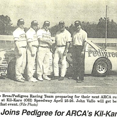 1992 ARCA #39 Team Photo