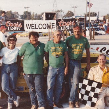 Victory Lane, Queen City 100 Lap, Sep 28, 1986