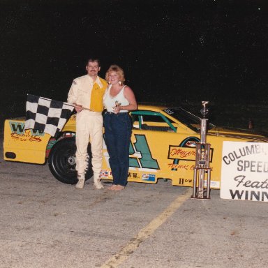 Feature Win (#127), Firecracker 75 Lap, Columbus Motor Speedway, July 5, 1987