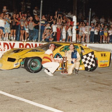 Feature Win (#161), Raymand Scherer Memorial 100 Lap, Jul 16, 1988