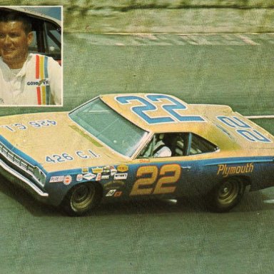 Darel Dieringer/mario Rossi 1968 Plymouth Road Runner