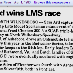 1983 Wilkesboro Ard 040483TimesNews.png