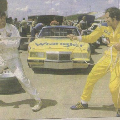 1981 Dale Earnhardt WRANGLES Bobby Allison