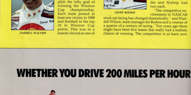 program nascar winston cup vintage 