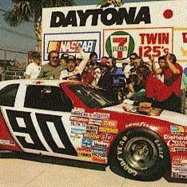 Ken Schrader wins one of the 125s