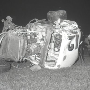 Merv Treichler Sandman 12 coupe wreck 1968