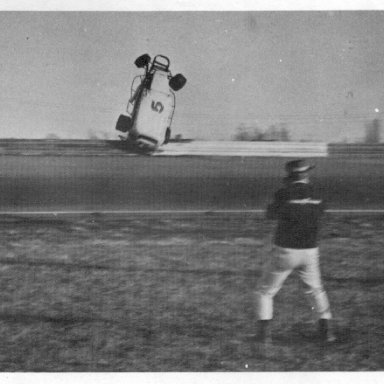 Bill Rafter in Ted Renshaws car