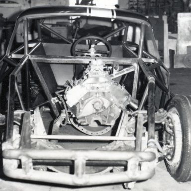 Merv Treichler dirt Corvair 1972