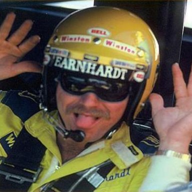 Dale Earnhardt having some fun