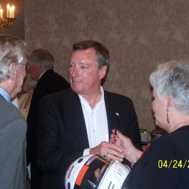 Ray Fox, Johnny Rutherford and Wanda Lund Early