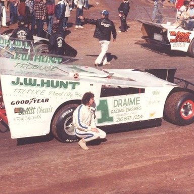 Charlie Swartz and his famous wedge car