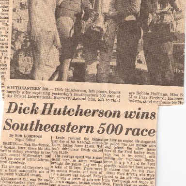 Dick Hutcherson Newspaper Clipping