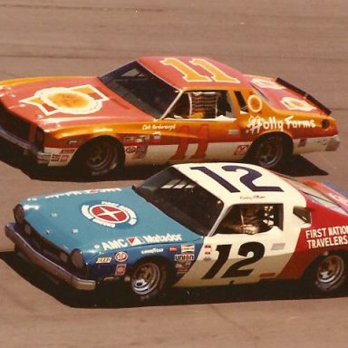 12 BOBBY ALLISON 11 CALE YARBOROUGH 1977