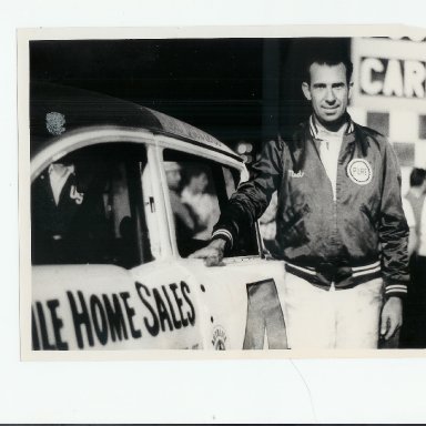 Ned Jarrett next to Herbert Corley built car