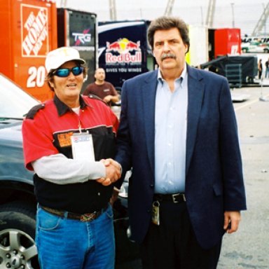 Lee Roy Mercer & NASCAR President Mike Helton