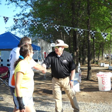 Tim Leeming Greeting Folks as they Enter