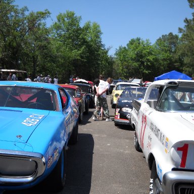 Looking to back of line up/Columbia Speedway