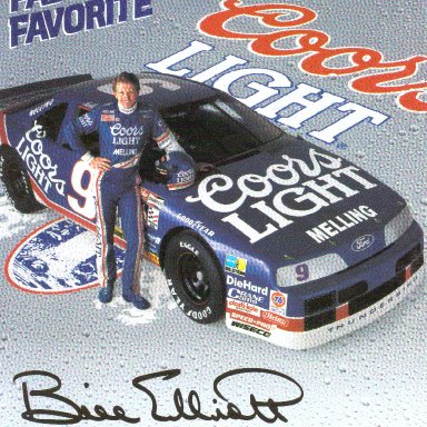 1991 #9 Bill Elliott Coors Light