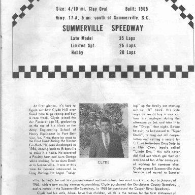 Summerville Speedway 69 p3 Clyde Hill owner