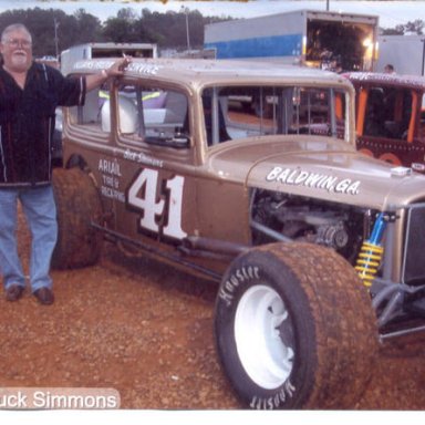 buck simmons and a tribute car