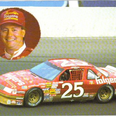 1989 #25 Ken Schrader Folgers