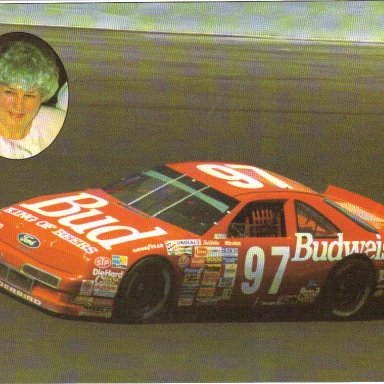 1991 #97 Owner Flossie Johnson Budweiser