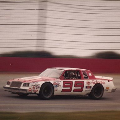 Al Loquasto at Pocono's 1981 Mountain Dew 500