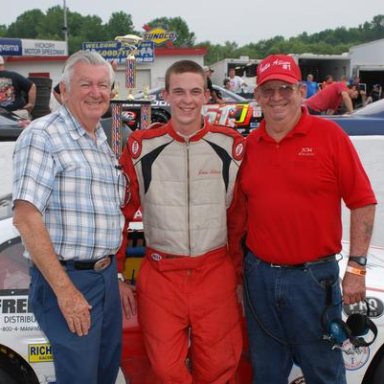 Justin with Paw Pa Donnie and Great Uncle Bobby Hickory Win