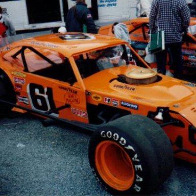 Richie Evans' restored Pinto Modified, shown at Pocono.